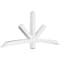 Ekena Millwork Alberta Architectural Grade PVC Gable Bracket, 84"W x 35"H x 4"D x 4"F, 10/12 Pitch GBP084X35X0404ALB00 - alternate 1